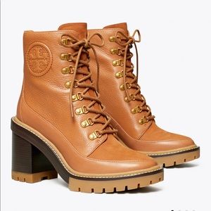 Tory Burch Miller Mixed Materials Lug Sole Boot